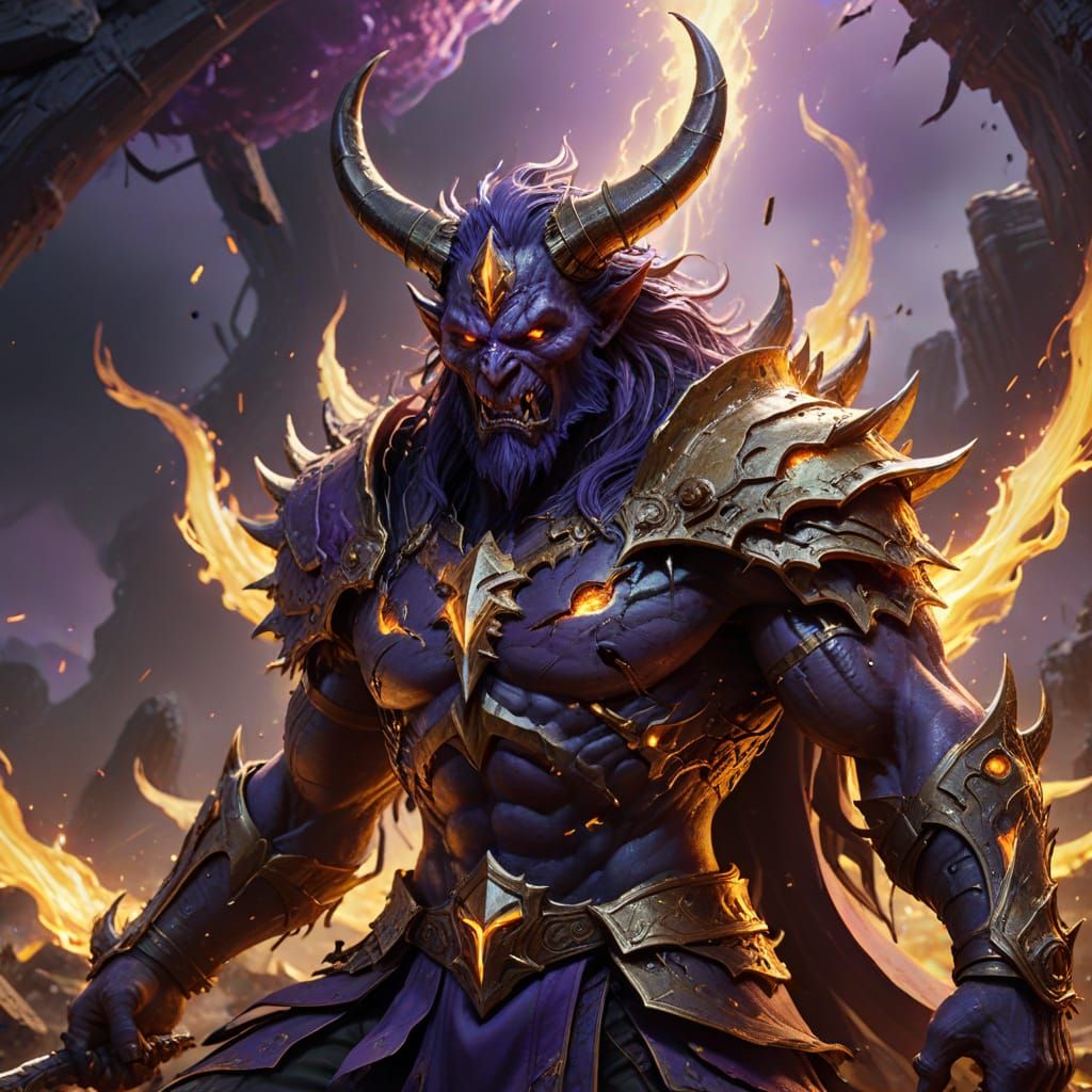 Chaos Devil in Dark Fantasy Realm