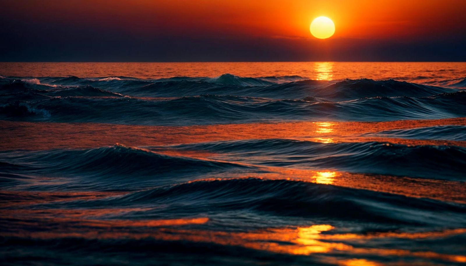 Spectacular Seascape at Twilight: Photorealistic Rendering