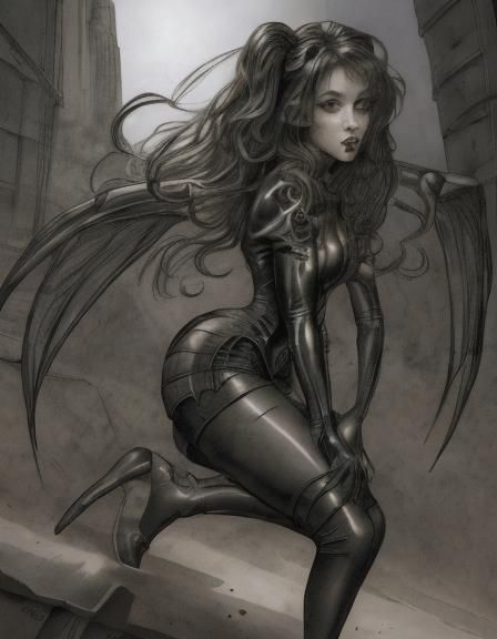Woman in Latex Suit: Pixar-Style 3D Digital Art