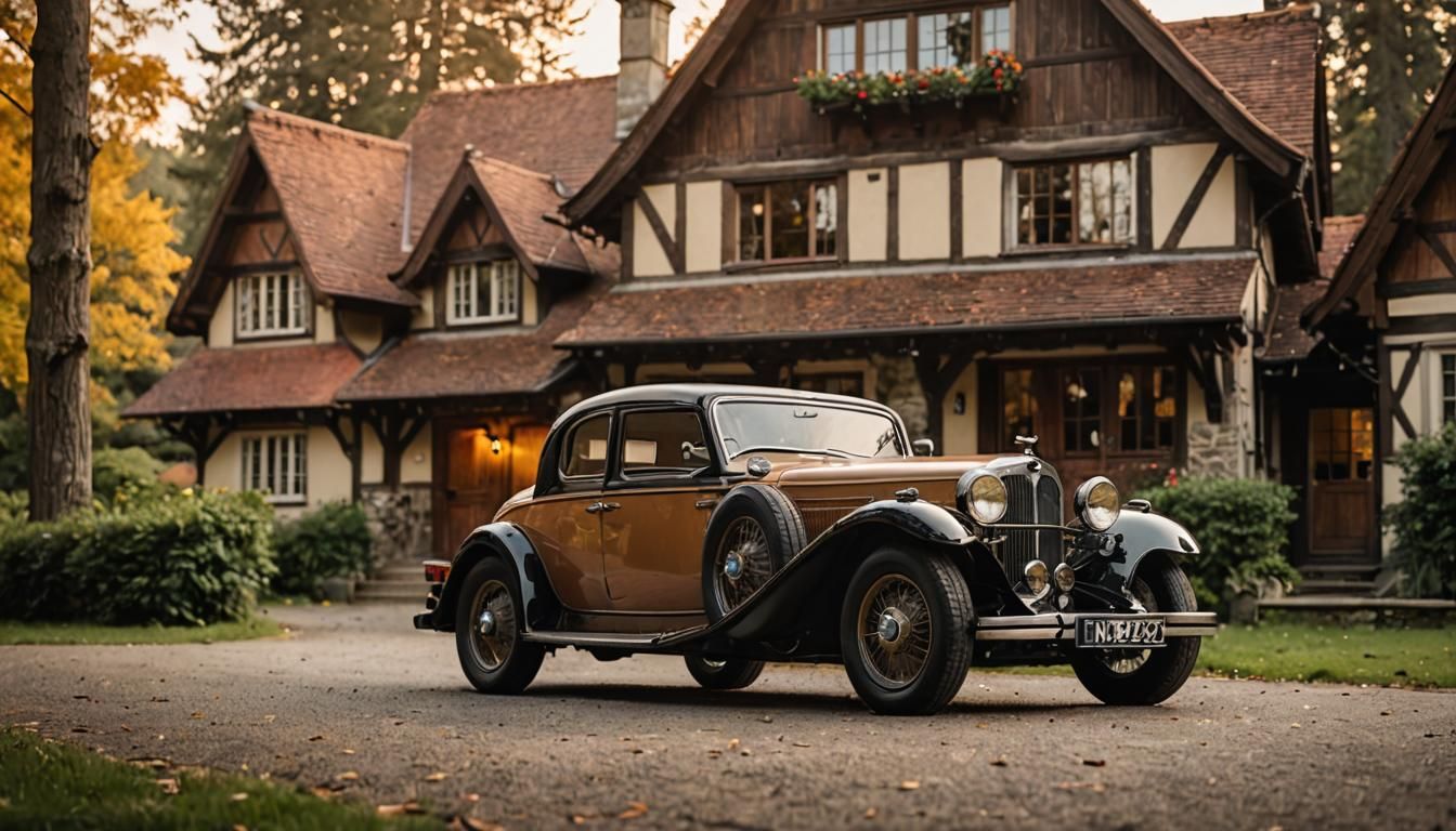 1932 BMW in Forest Setting: Automotive Photography