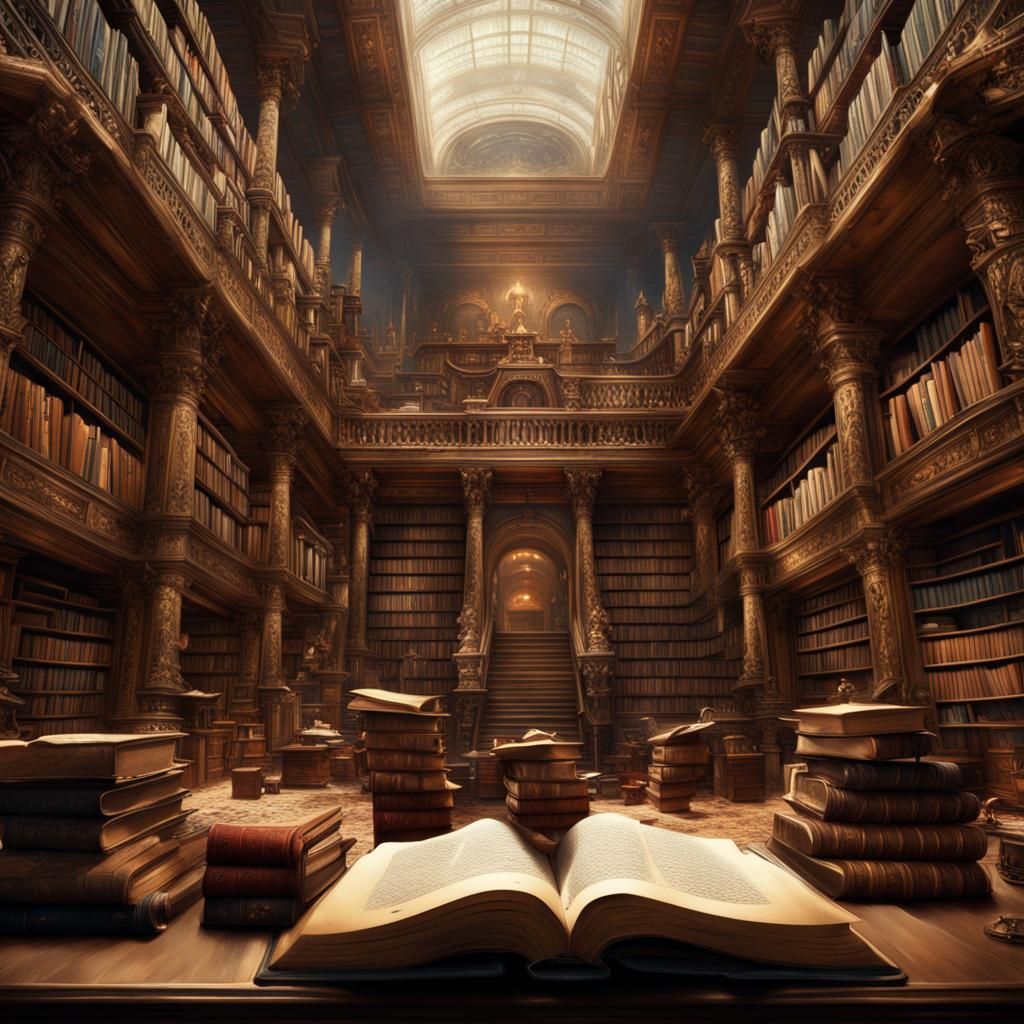 Epic Books as Digital Matte Painting