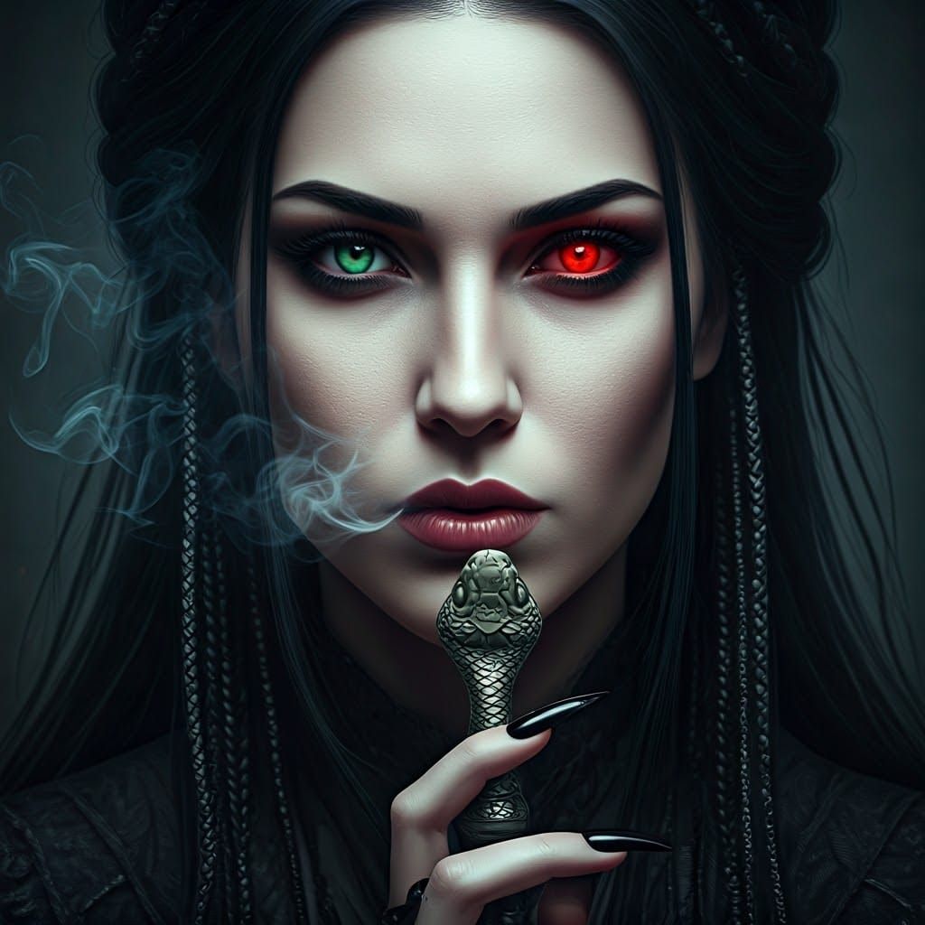 Enigmatic Duality in Pale Beauty