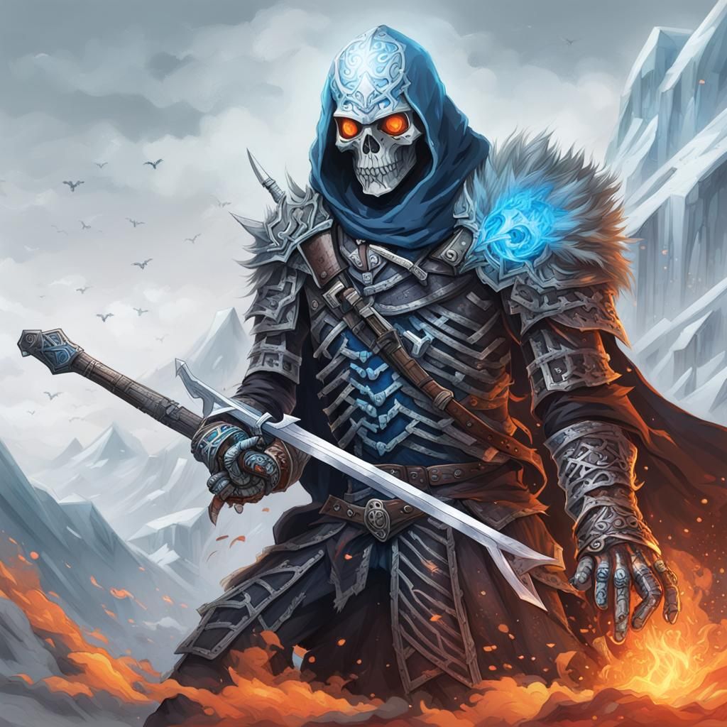 Ice and Fire Skeleton Assassin