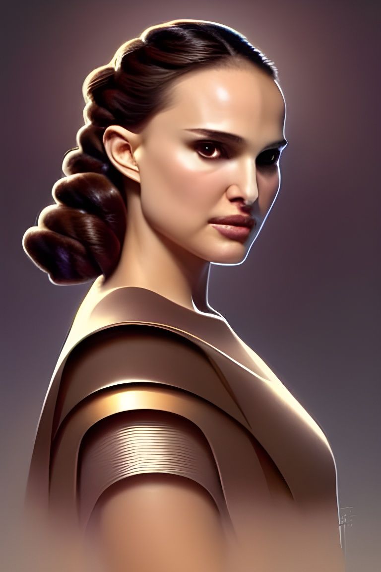 Padmé Amidala Portrait in Art Nouveau Style