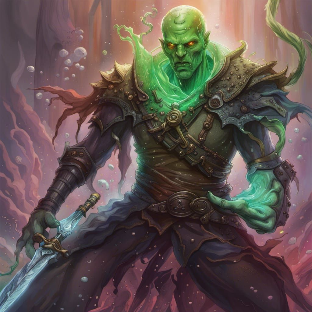 Translucent Ooze Humanoid Concept Art