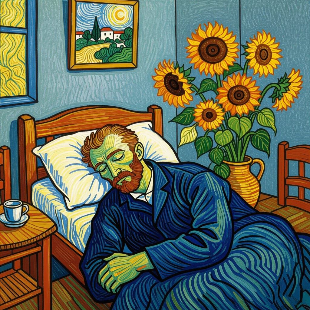 Van Gogh Dreams of Sunflowers in Arles Room
