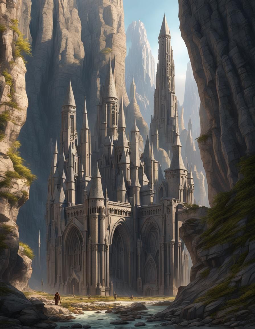 Stone City in Granite Canyon: Gothic Star Wars Fusion