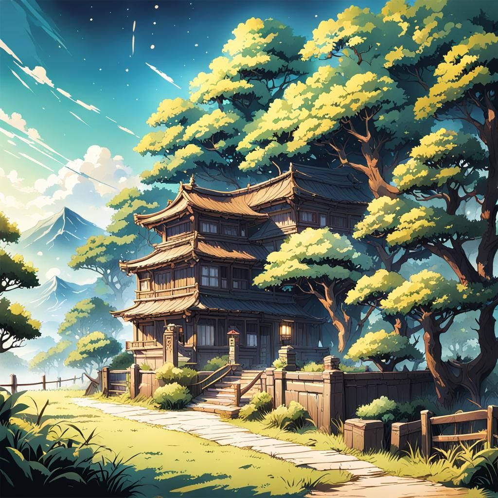 Anime-Style Miniature Landscape Art