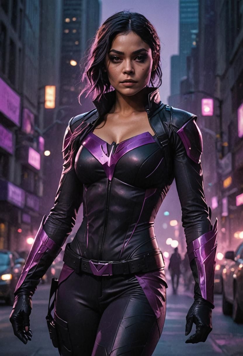 Vanessa Hudgens as Superhero in Comic Book Style