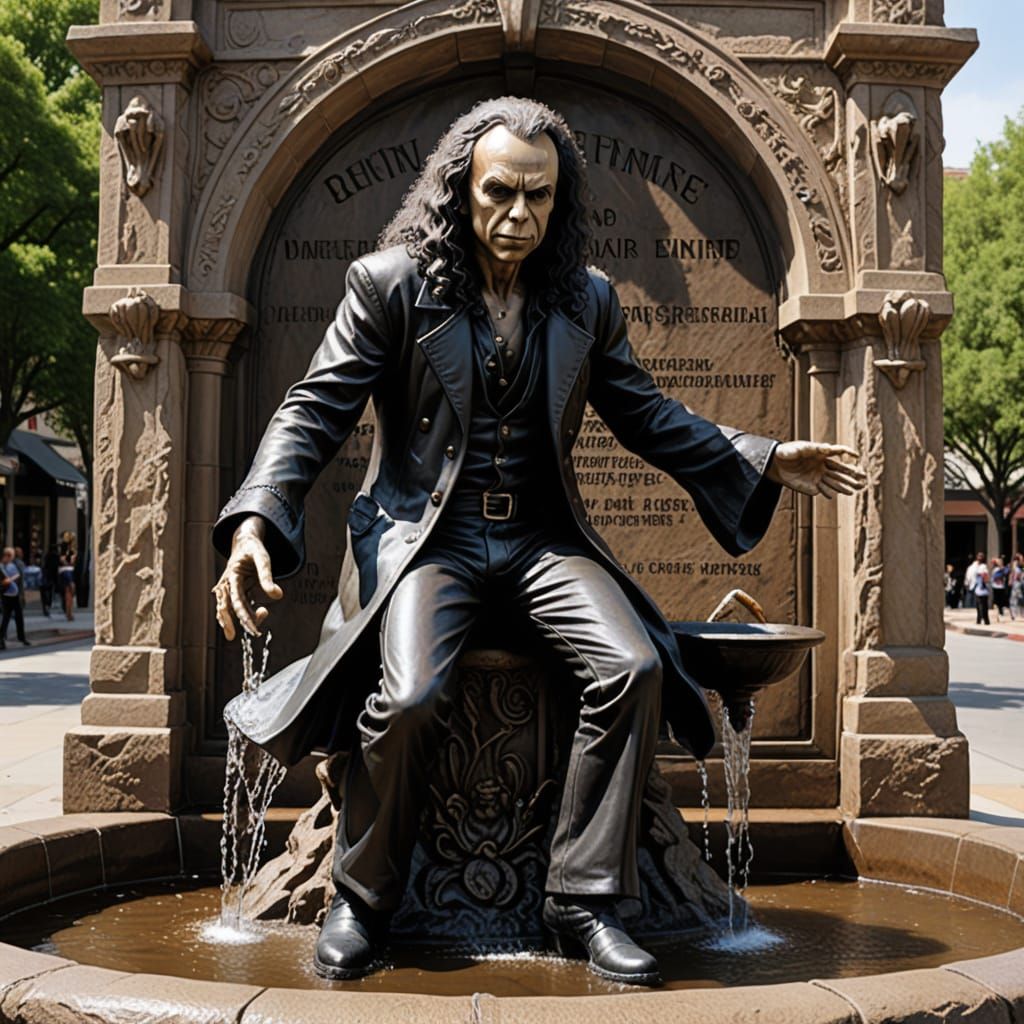 Ronnie James dio fountain