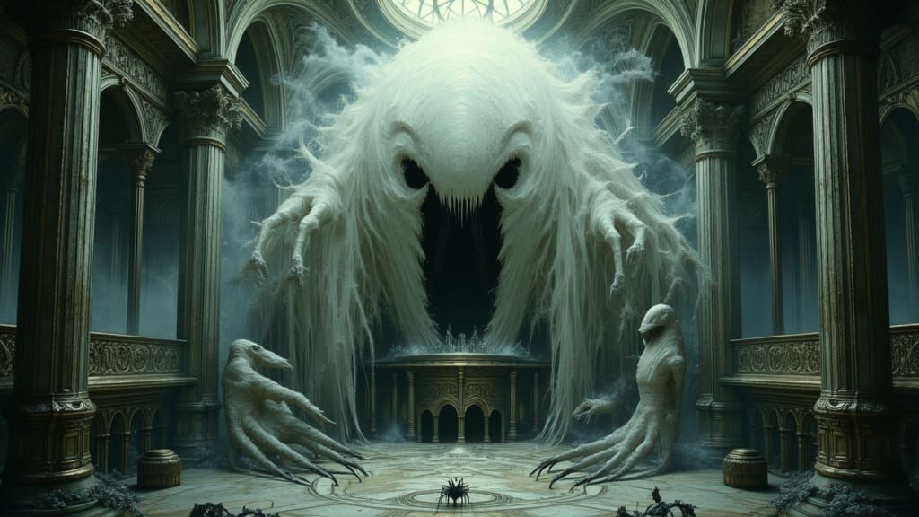 Spectral Apparition in Haunted Chamber