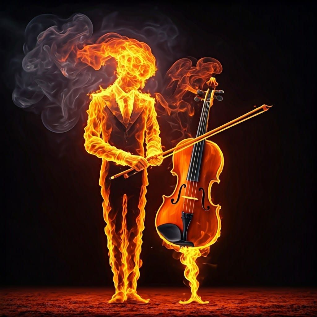 Fiery Violin and Clarinet Dance in Moonlight