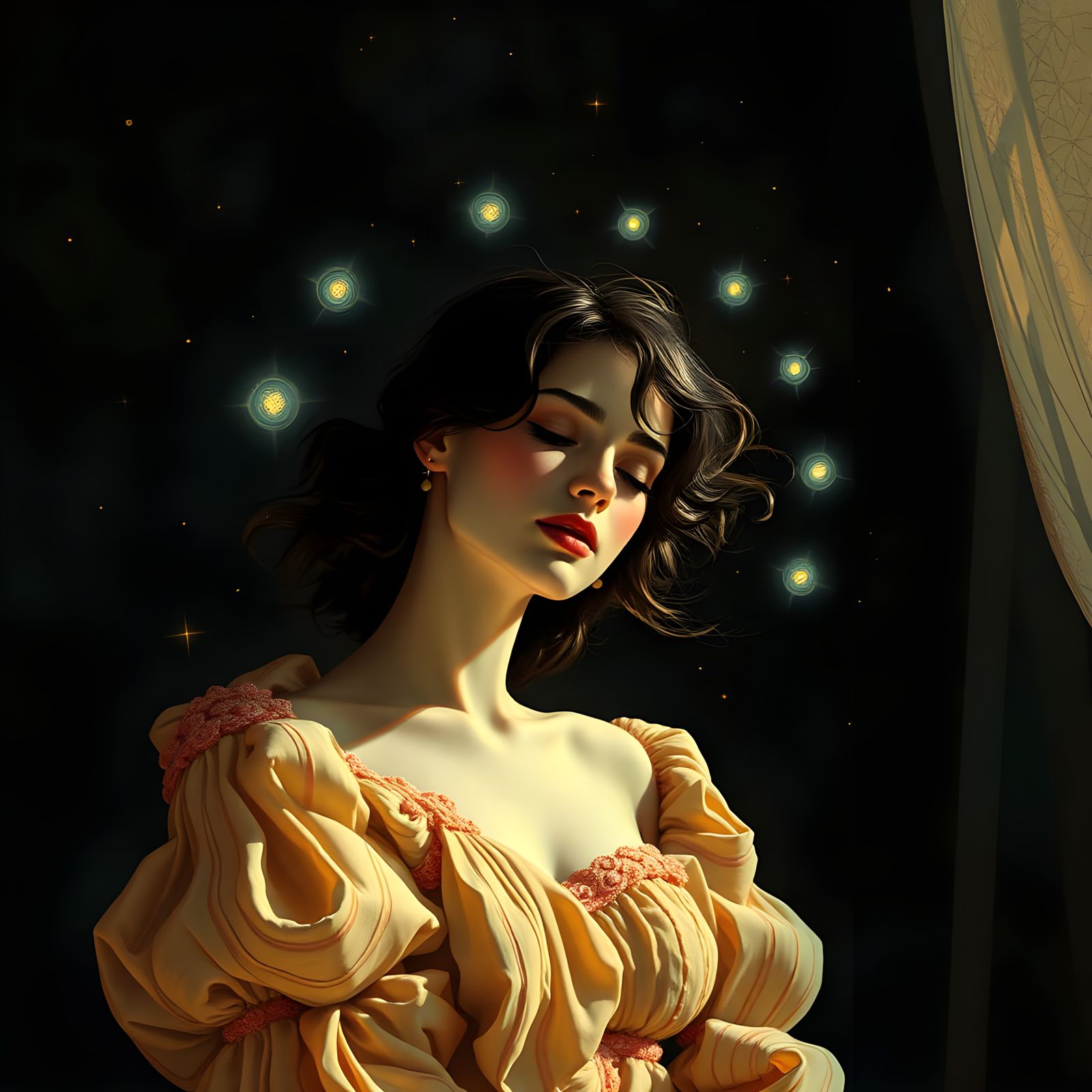 Evocative Scene of Confusion and Illusion