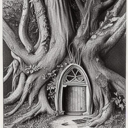 Victorian Fairy Treehouse: Botanical Illustration