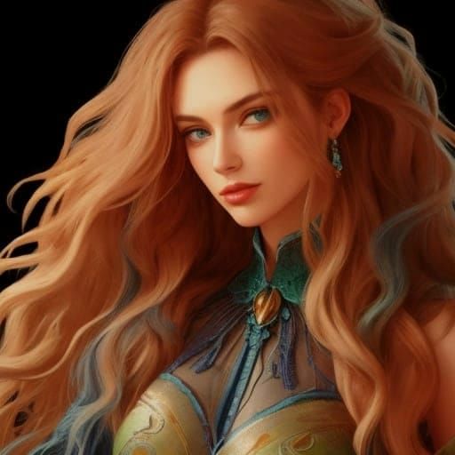 Vibrant Green and Blue Landscape Rendering