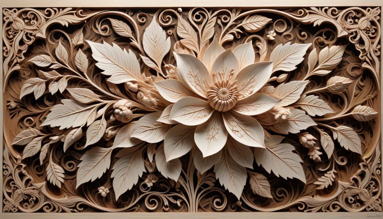 Floral carving