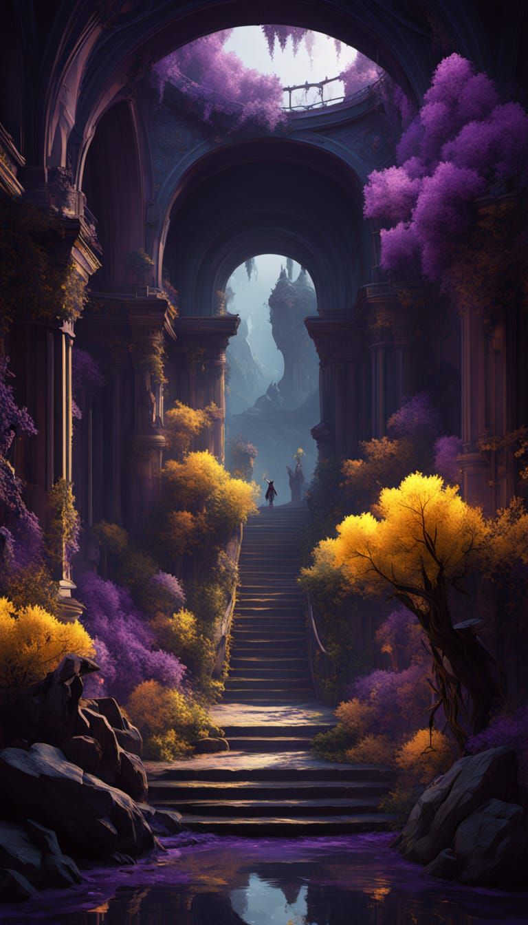 Epic Dark Fantasy Landscape Art