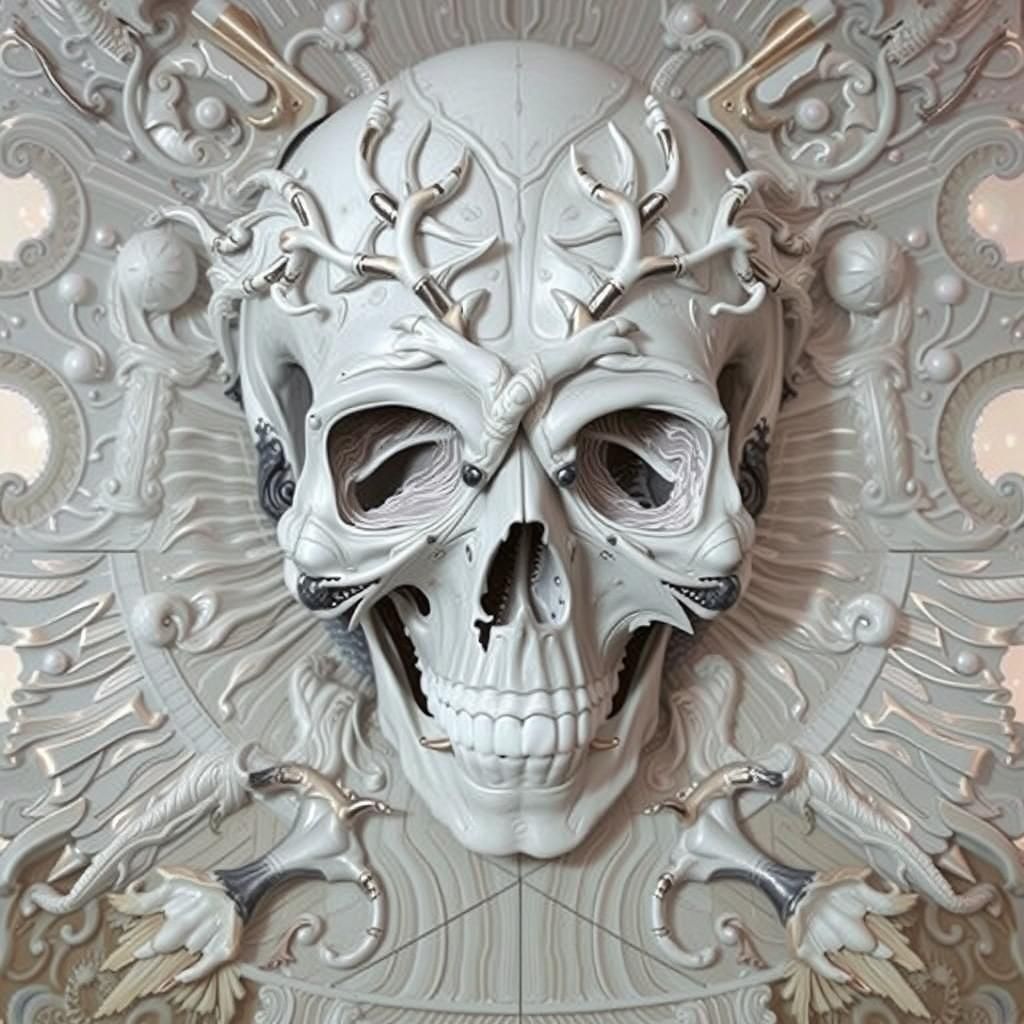 Surrealistic Glamour: A Vibrant and Eerie Masterpiece