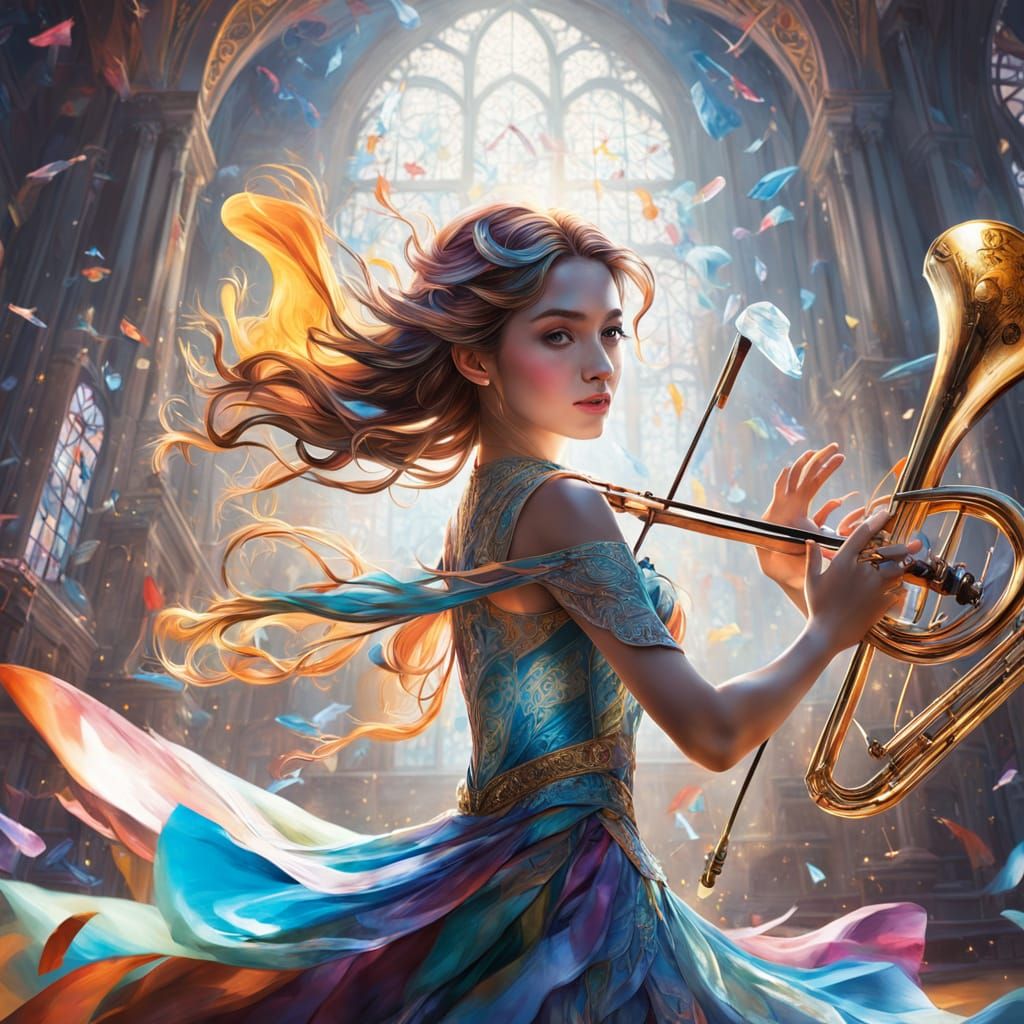 Dazzling Crystal Palace Dances to Music in Hyperrealistic Ar...