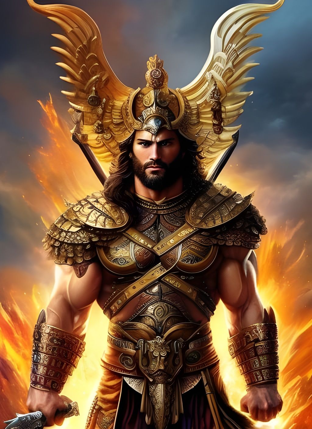 Hercules, Ancient Greek God in Intricate Detail