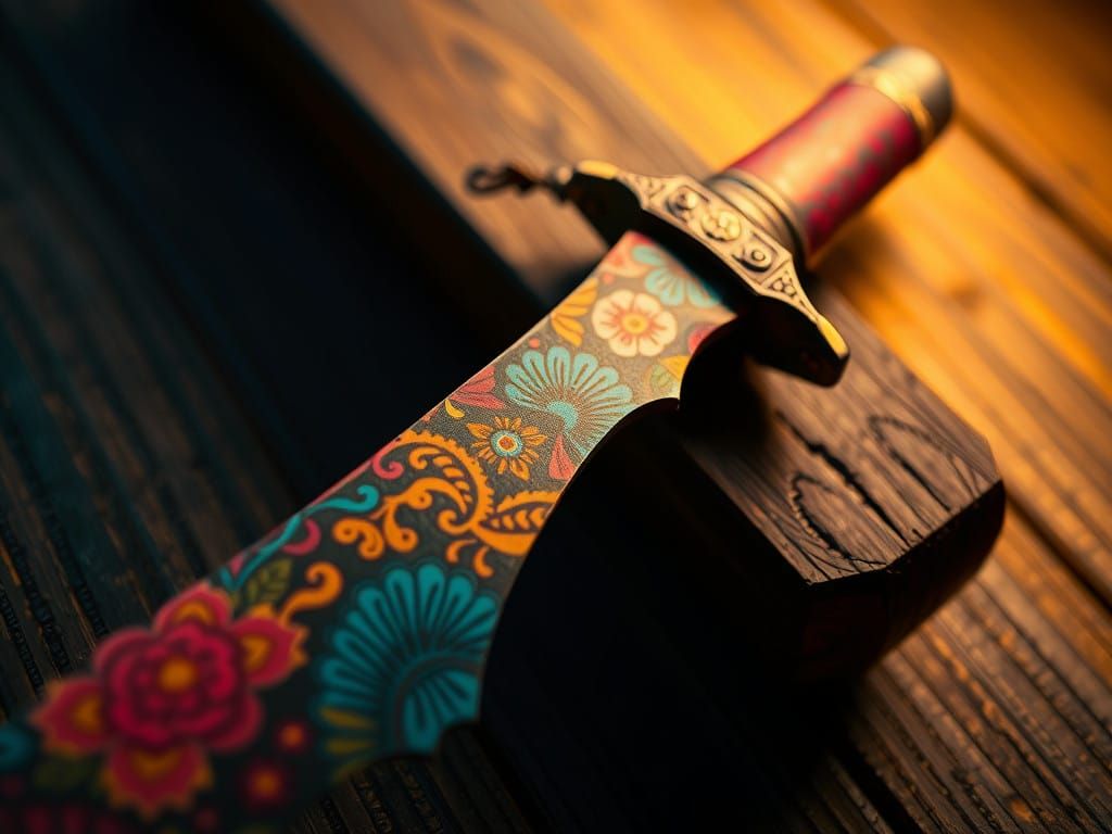 Batik Keris in Golden Light