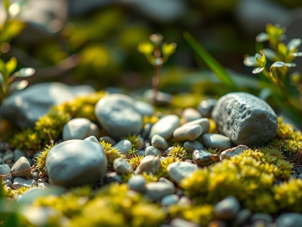 Surreal Miniature Landscape in Dreamy Bokeh Style