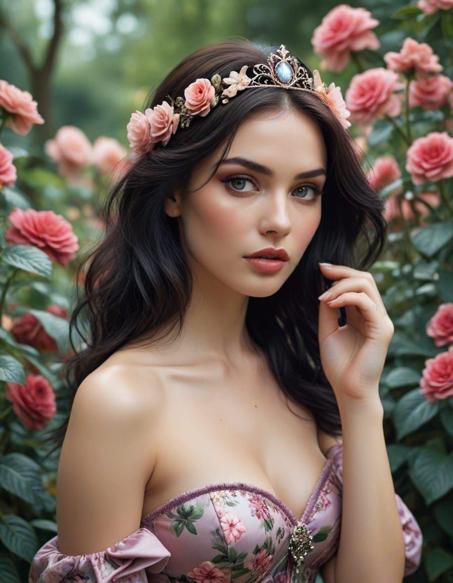 Provocative Princess in Seductive Garden Essence