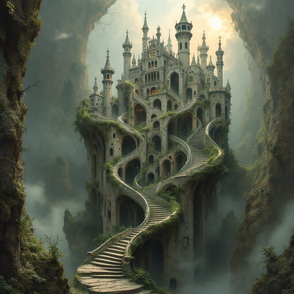 Mystical, Impossible Architecture with Mind-Bending Staircas...
