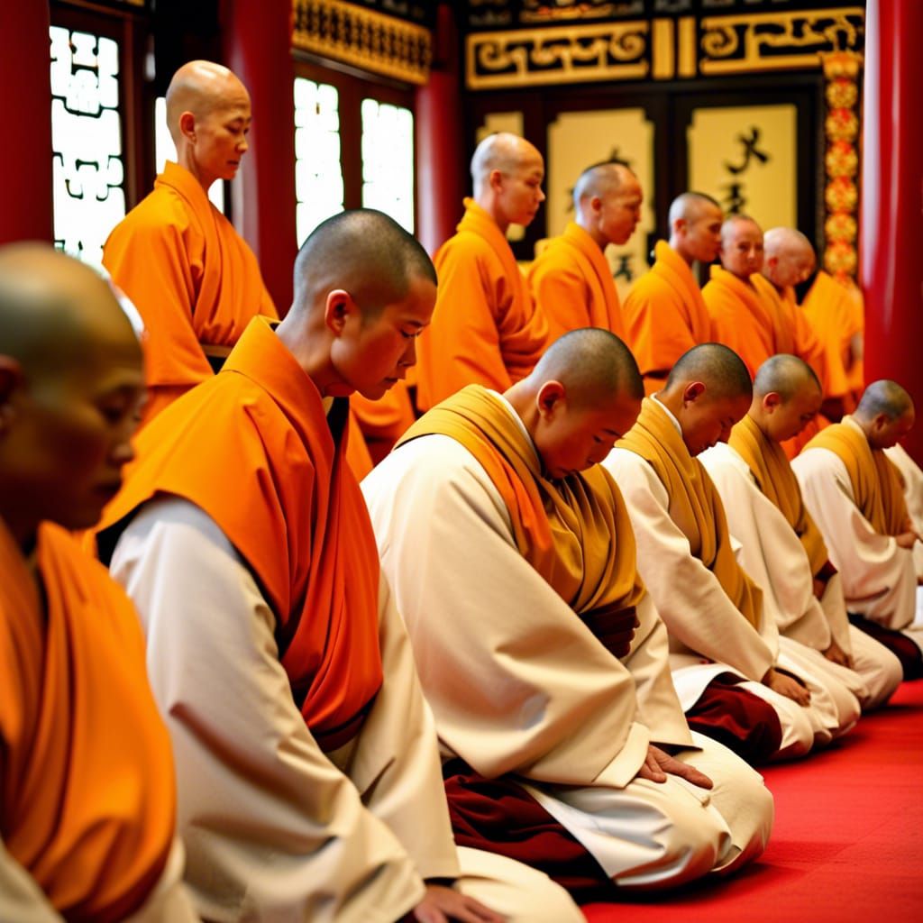 Shaolin Monks Ceremony: Moment of Rebirth