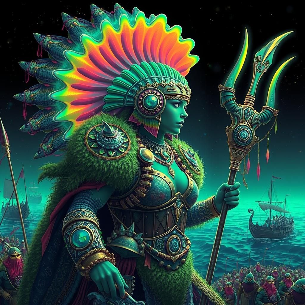 Boudica of the Sea: Amazon Warrior Leading Fish Army