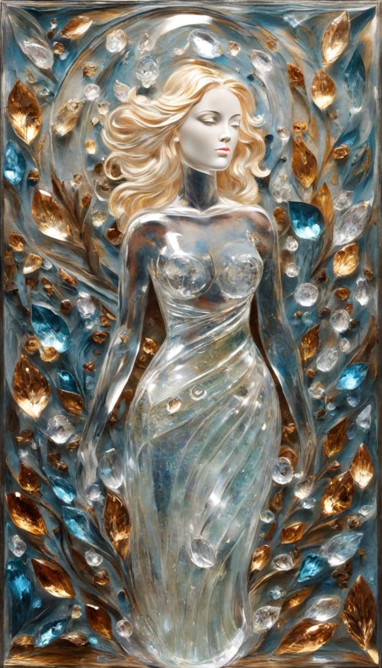 Crystal Motherhood in Impasto Style