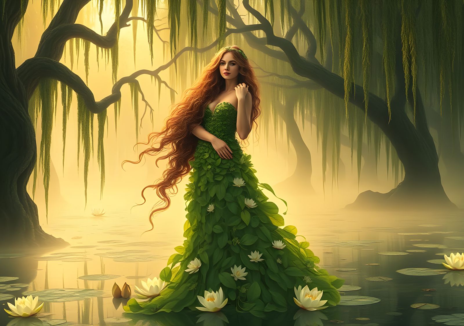 The Florida Everglades as a woman