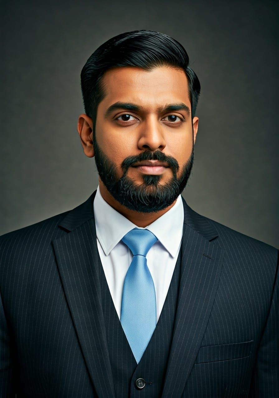 Confident South Indian Gentleman in Formal Attire