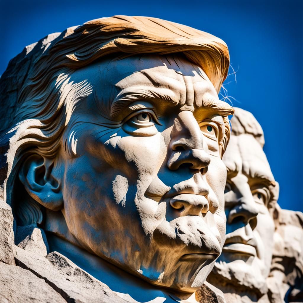 Donald Trump Statue on Mount Rushmore
