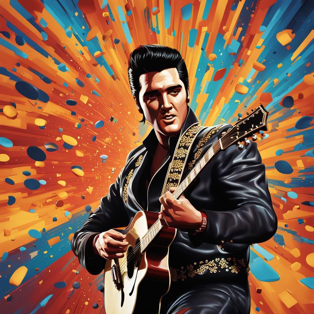 Hyperrealistic 3D Portrait of Elvis Presley