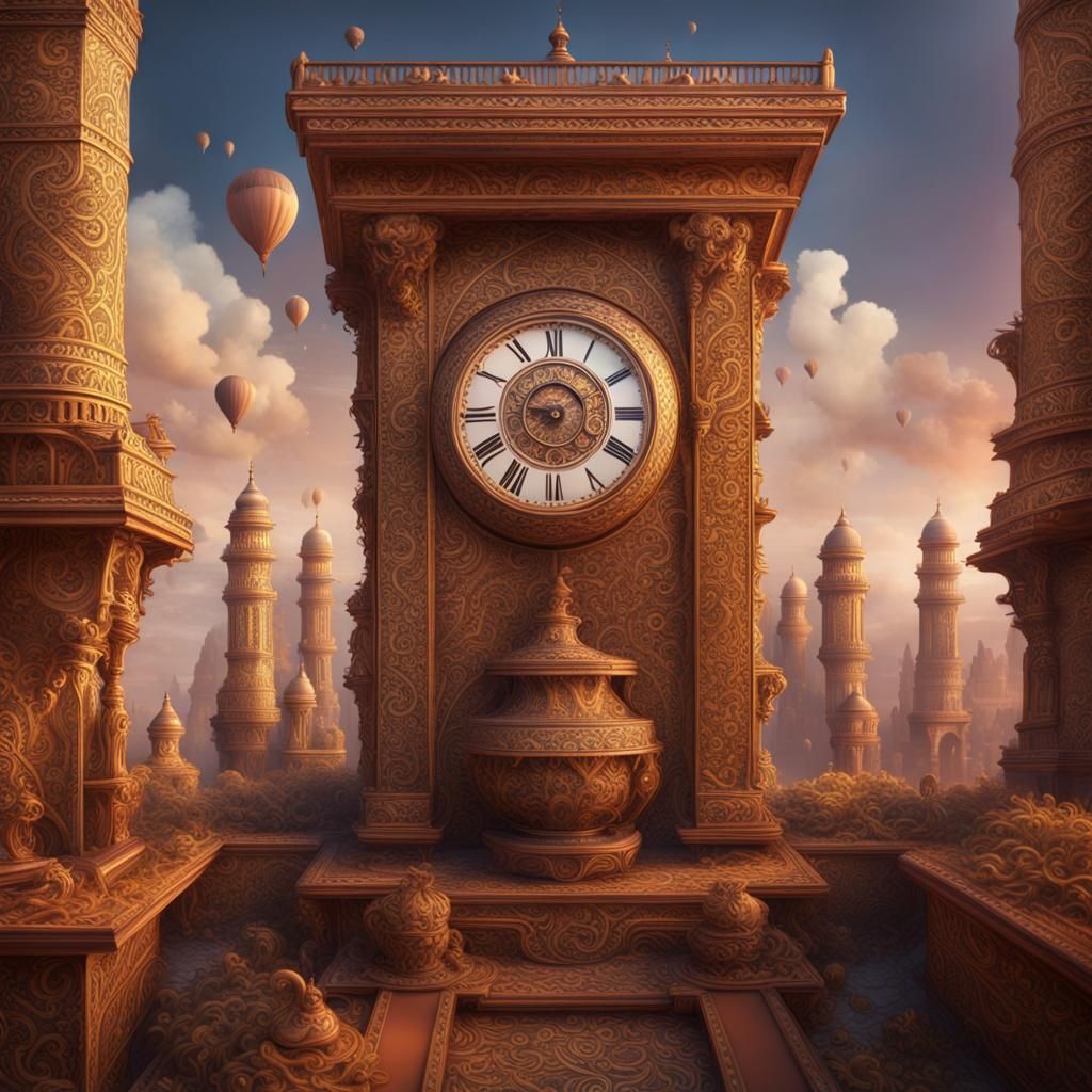 Ancient Henna Design: Detailed Matte Painting