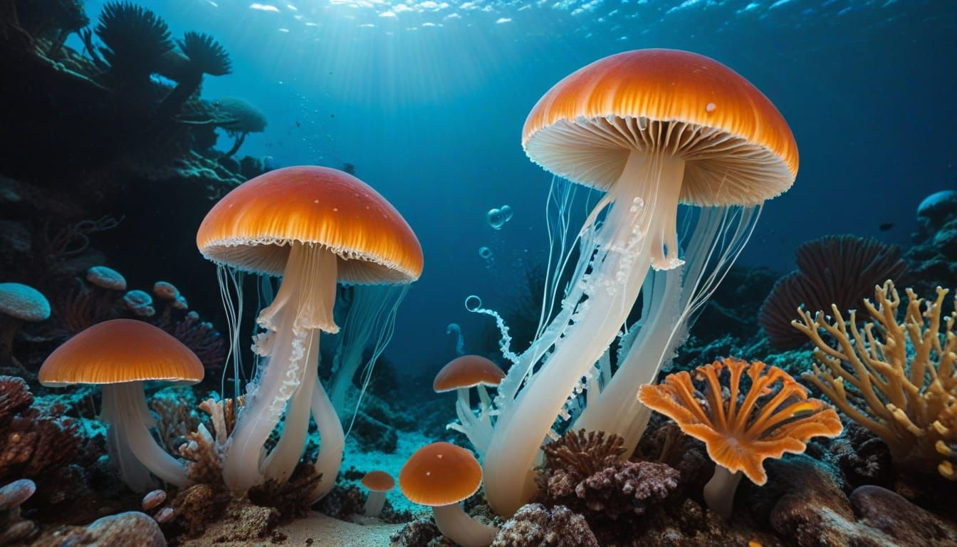 Mushrooms and Jellyfish: A Shared Ancestry in Coral Reefs
