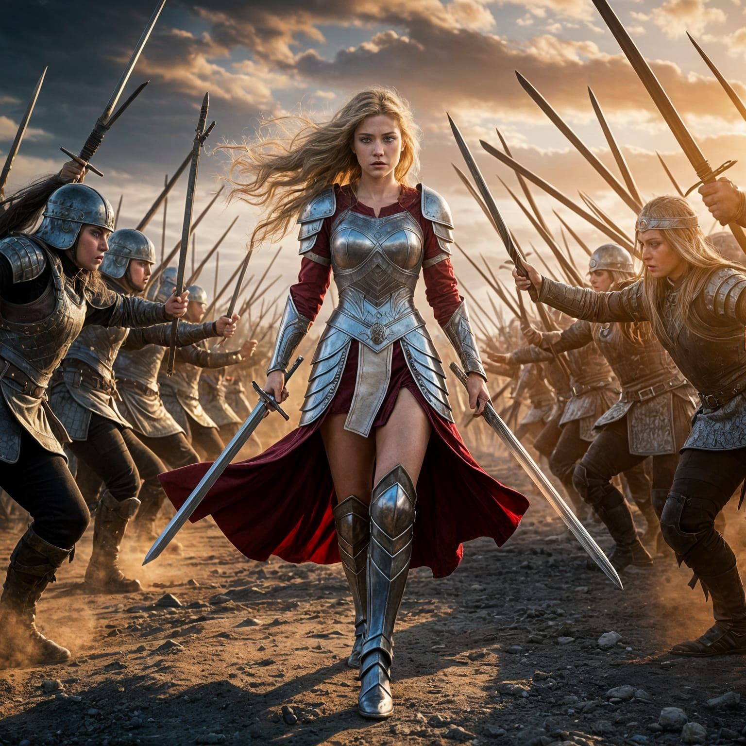Warrior Princess Leads the Charge into Battle