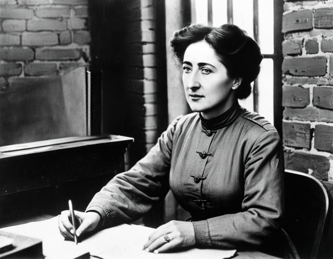 Black and White Photo of Books and Letter, 1917