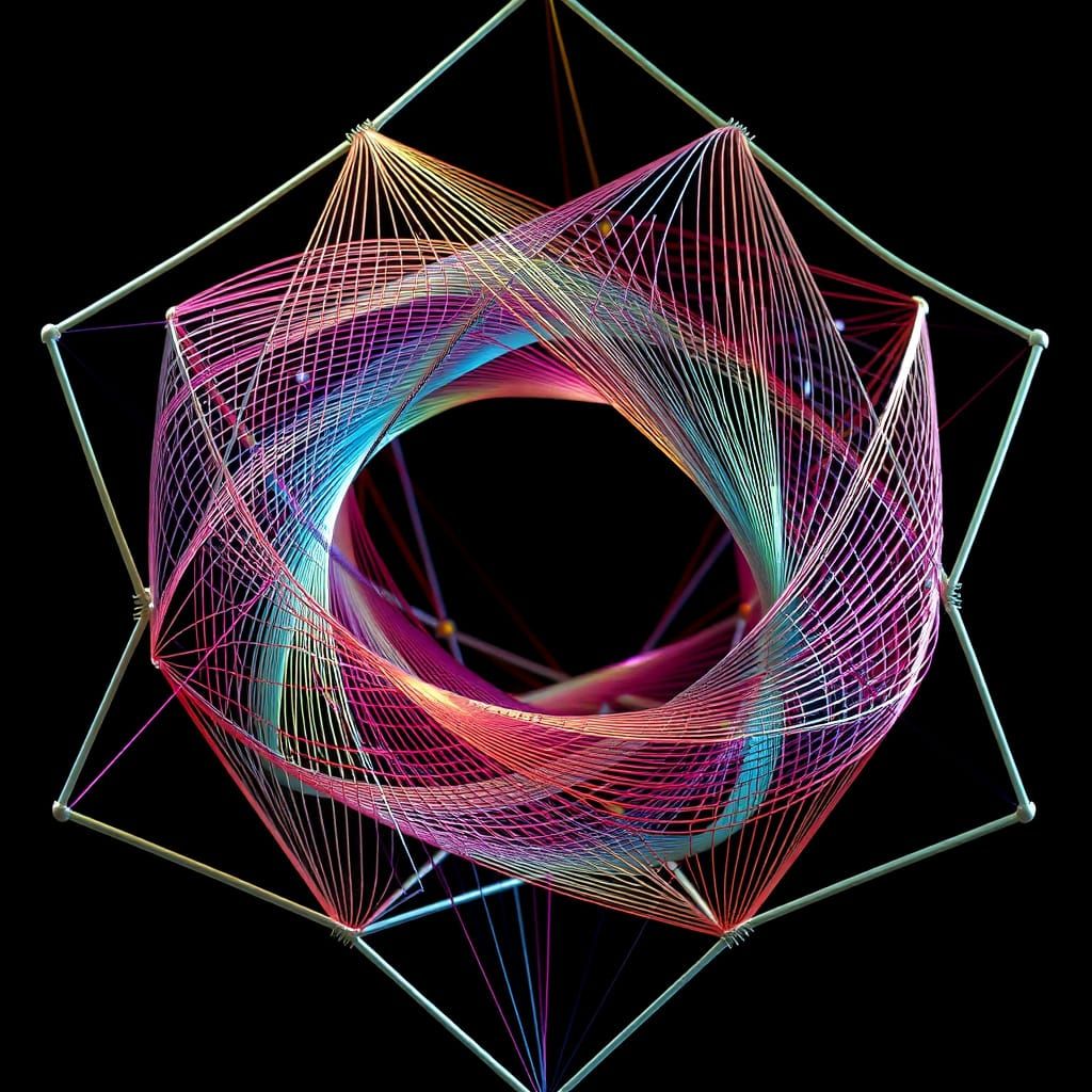 Mathematical Art in Iridescent Hues