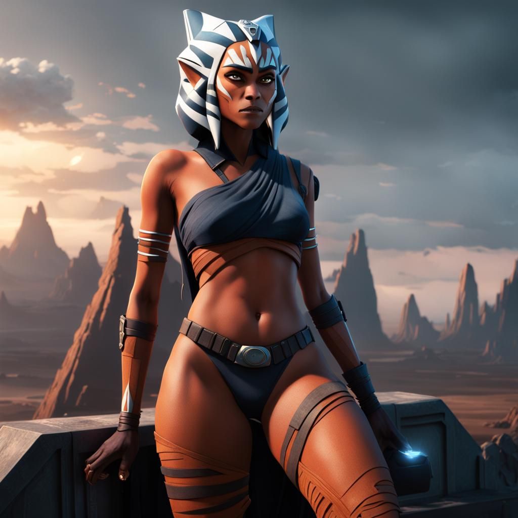 Ahsoka Tano Inspired Digital Matte Painting