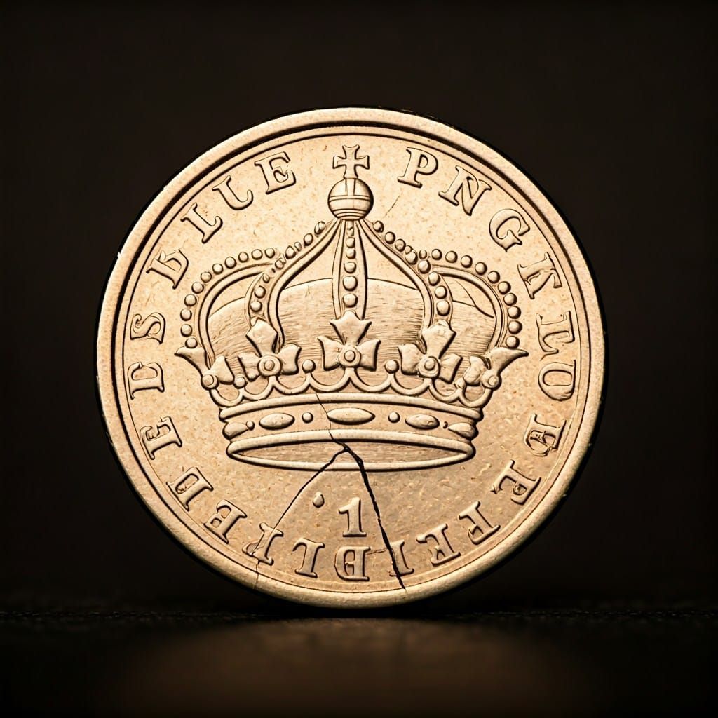 Coin with Broken Crown: Medieval Photography