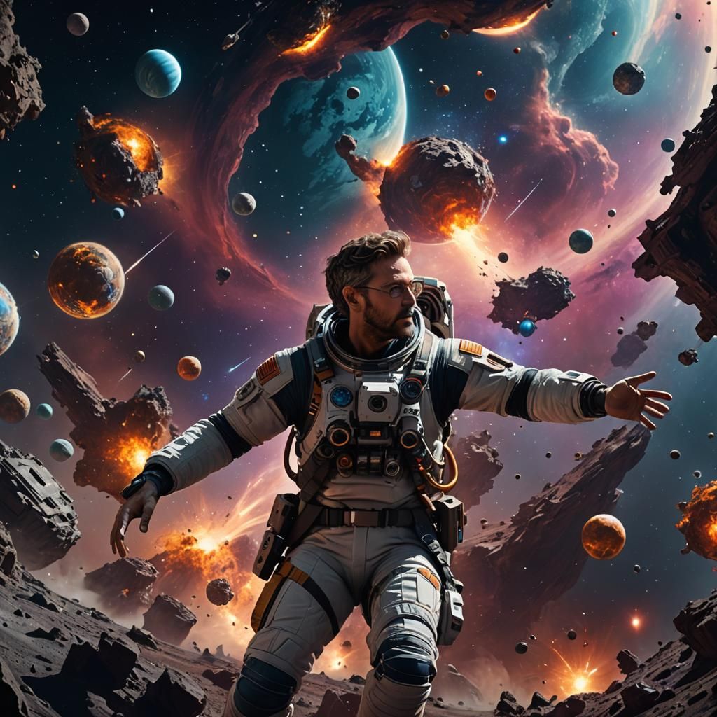 Science Teacher's Space Reaction: Fantasy Concept Art