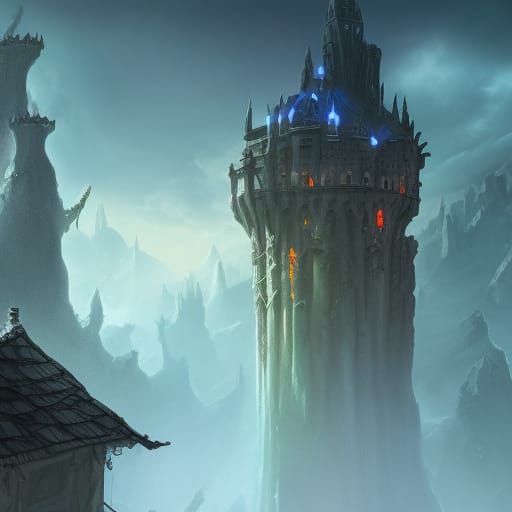 Fantasy Board Game: Evil Wizard's Tower Adventure