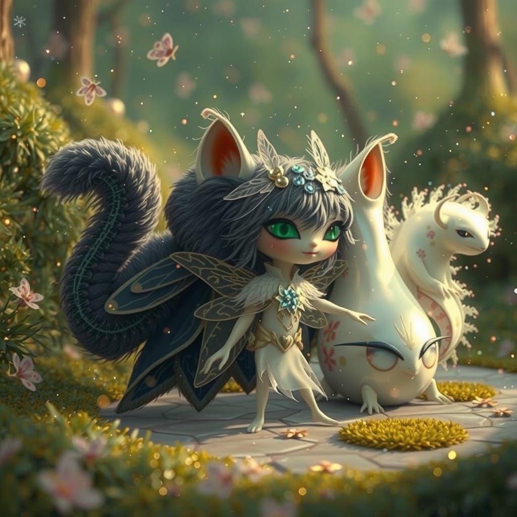 Enchanted Firefly Guardian of the Ethereal Flame