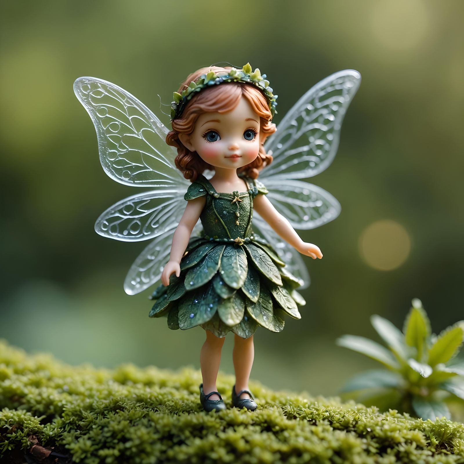 Adorable Fairy Figure with Miniature Effect