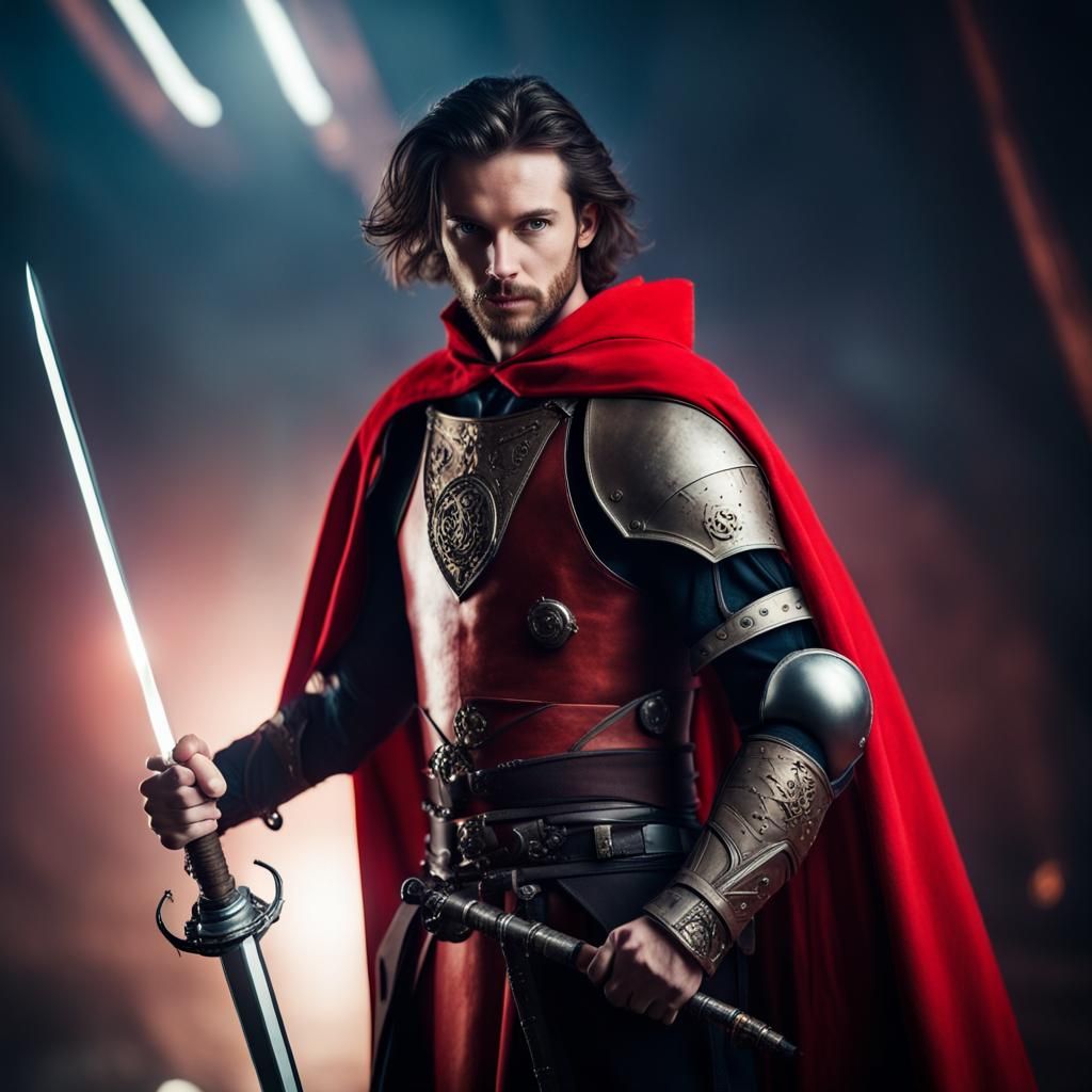 Medieval Warrior on Futuristic Planet