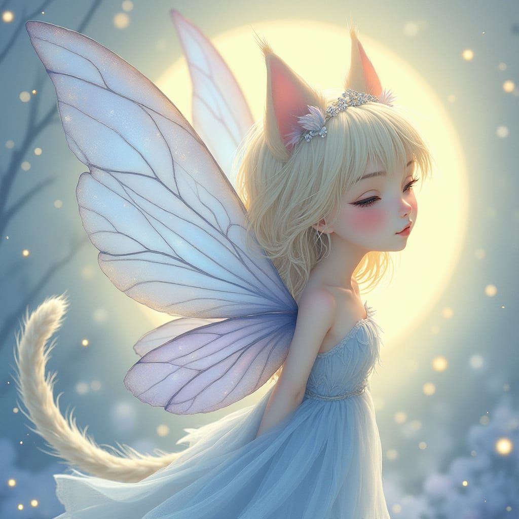 Ethereal Fairy Princess with Whimsical Wings