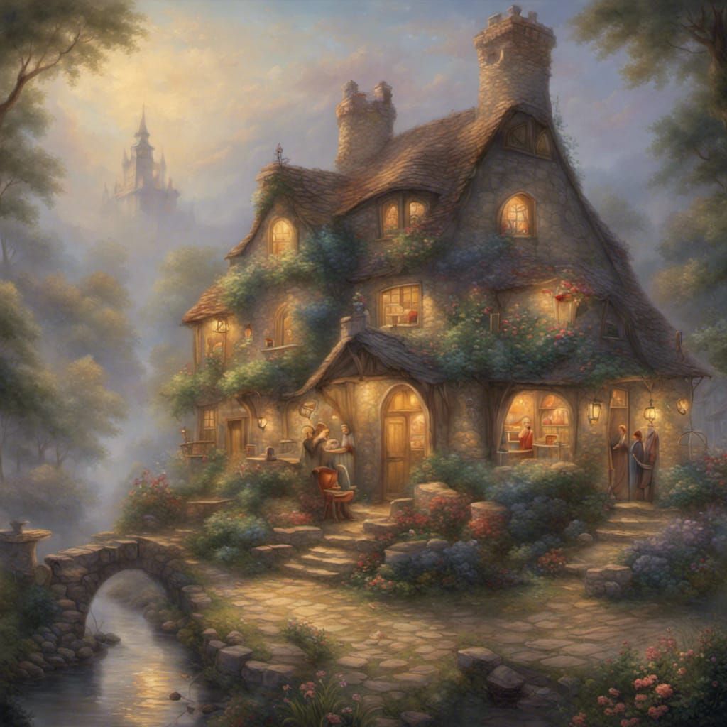 Bardic Singer in Cartoon Art Style