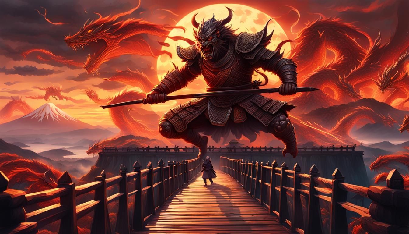 Samurai's Last Stand Against Ghostly Warriors